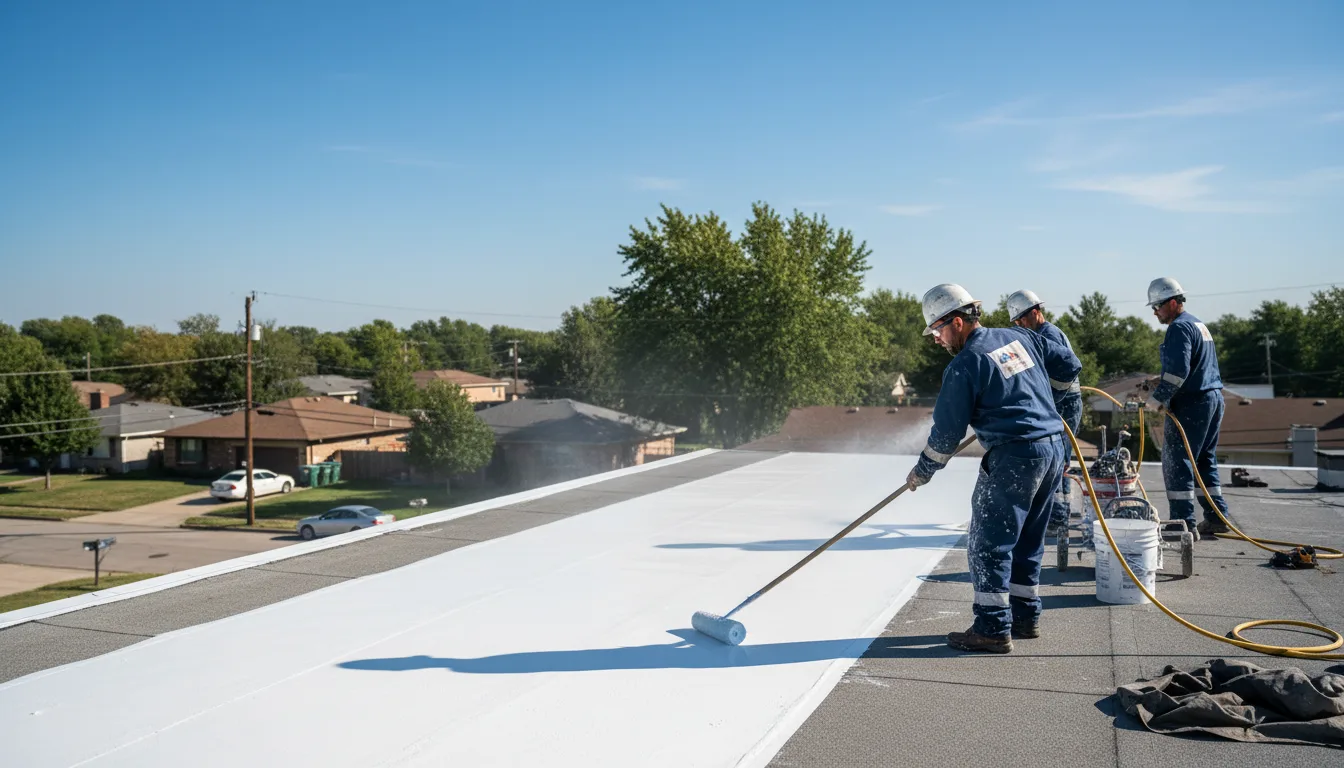 Commercial roof coating in Conway Springs, KS near me